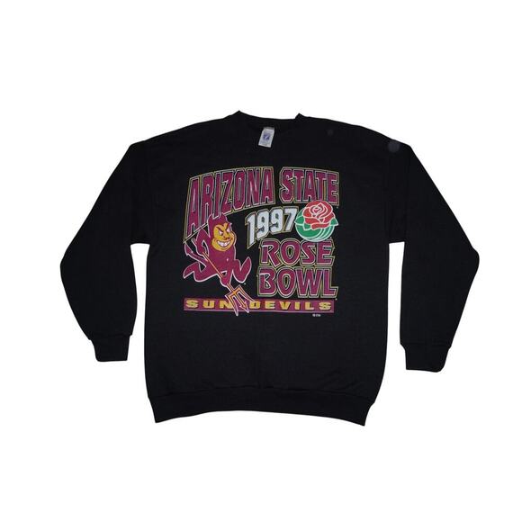 Vintage 1997 Arizona State Sun Devils Rose Bowl Crewneck Sweatshirt LARGE - Picture 1 of 4